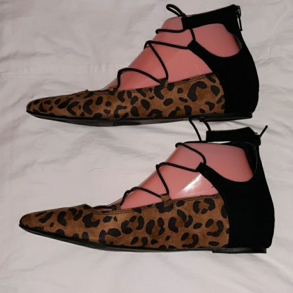 Jennifer Lopez Terri Leopard Ballet Flats Size‎ 7½ - Picture 4 of 8